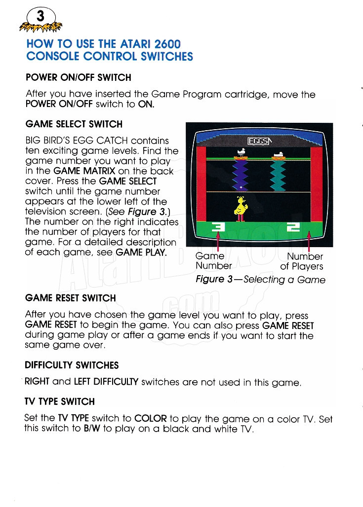 Big Bird´s Egg Catch, Atari Jogos online