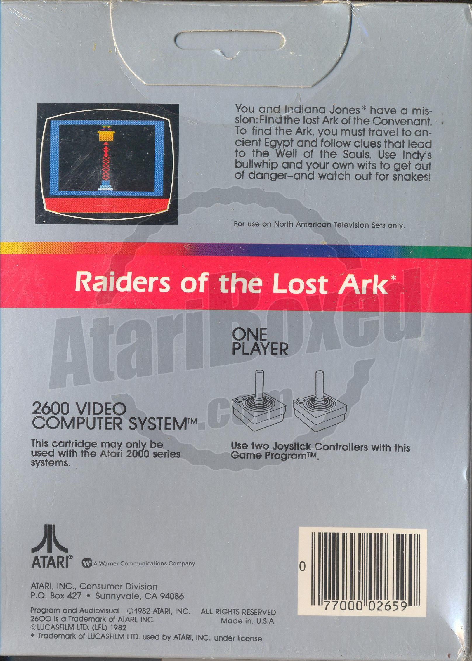 raiders of the lost ark atari